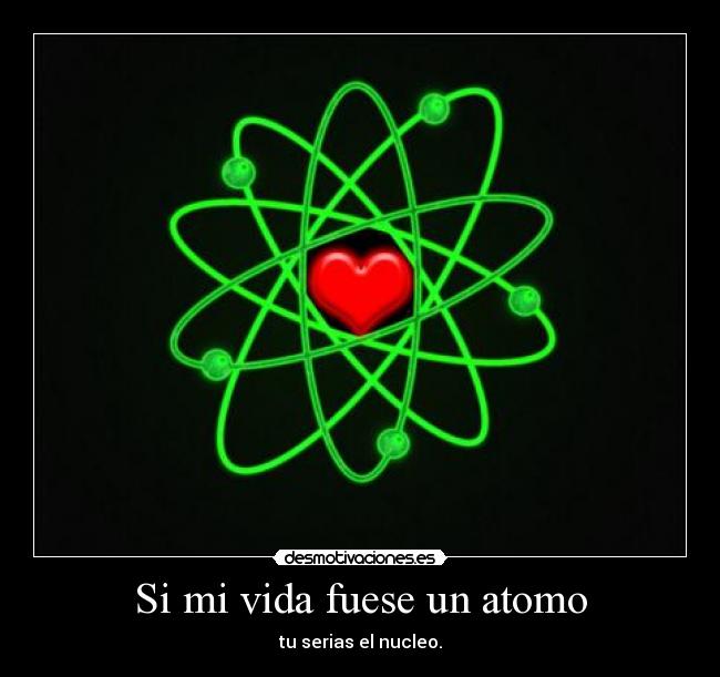 Si mi vida fuese un atomo - 