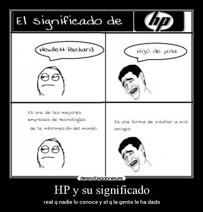 HP y su significado - real q nadie lo conoce y el q la gente le ha dado