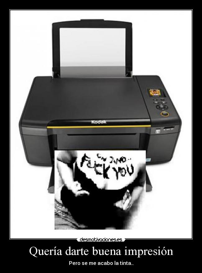 Quería darte buena impresión - 