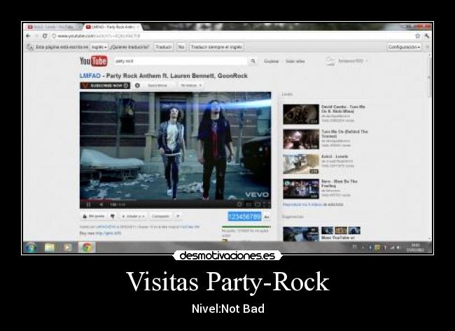 carteles not bad lmfao part rock youtube desmotivaciones