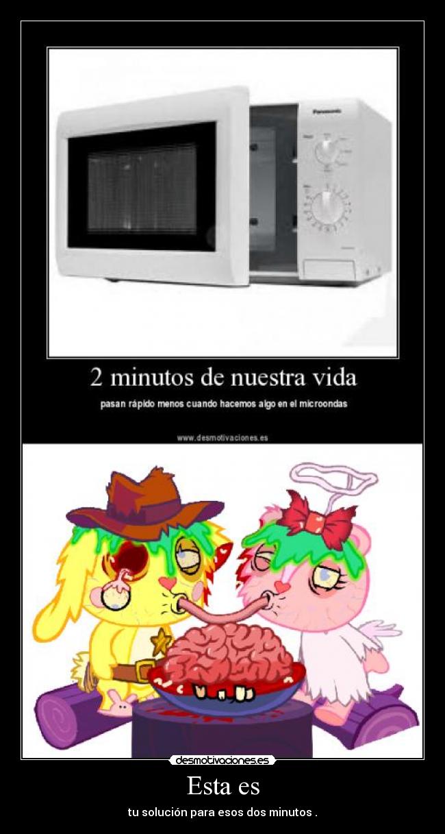 carteles microondas happy tree friends desmotivaciones