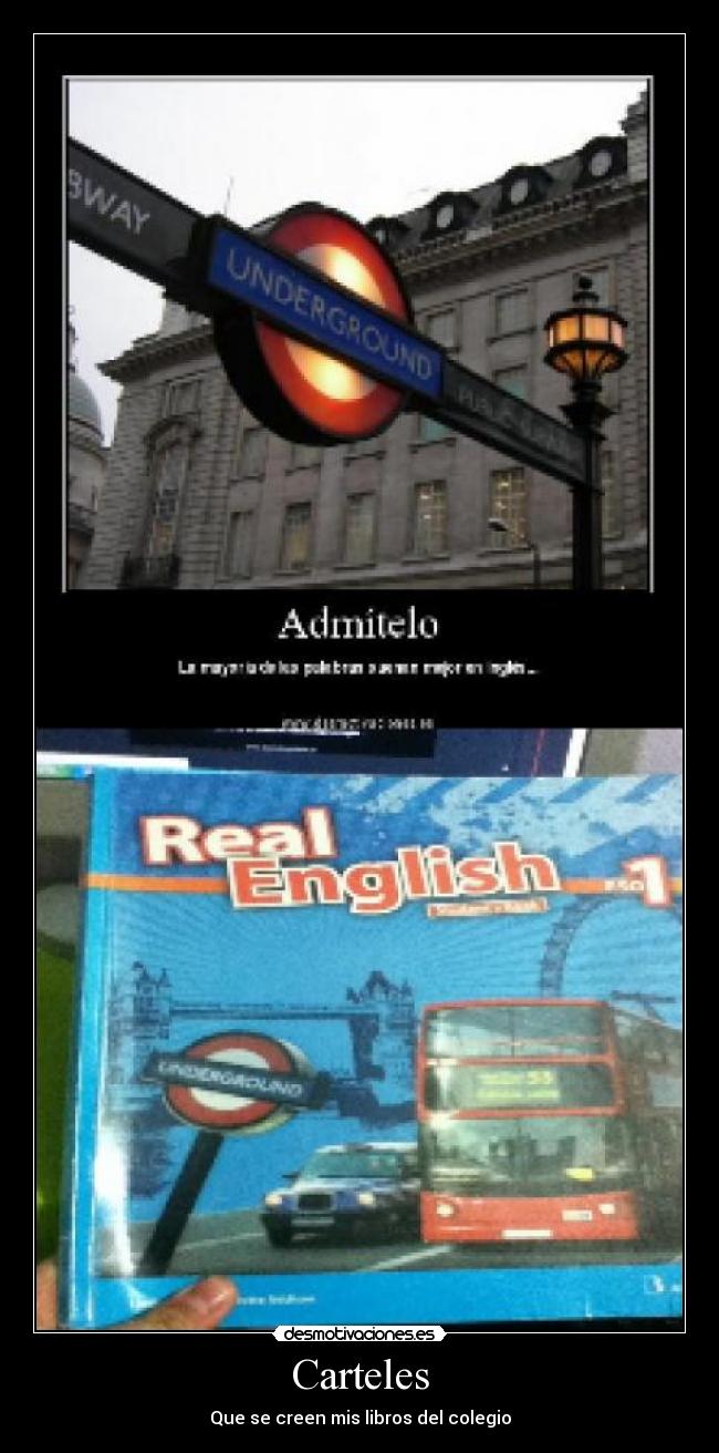 Carteles - Que se creen mis libros del colegio