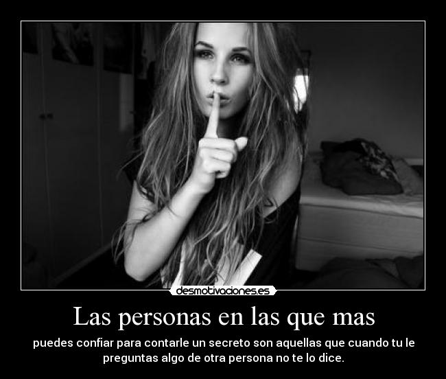 Las personas en las que mas - 