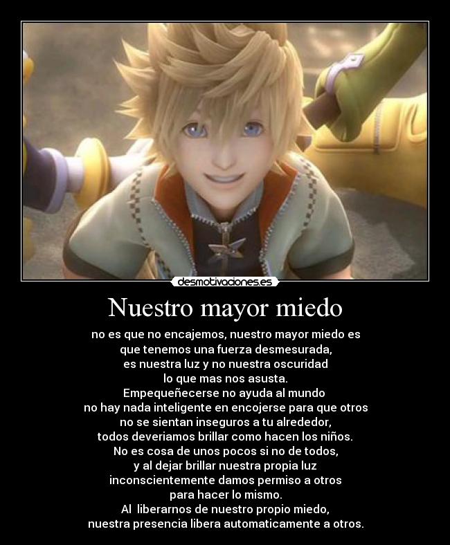 Nuestro mayor miedo -