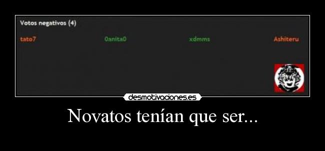 Novatos tenían que ser... - 