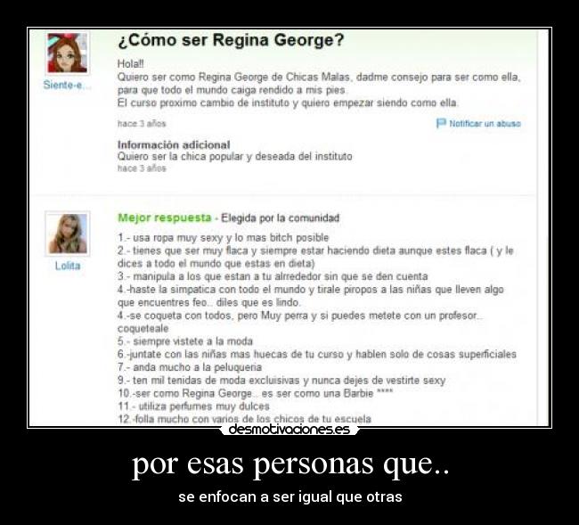por esas personas que.. - 