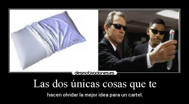 Las dos únicas cosas que te - 