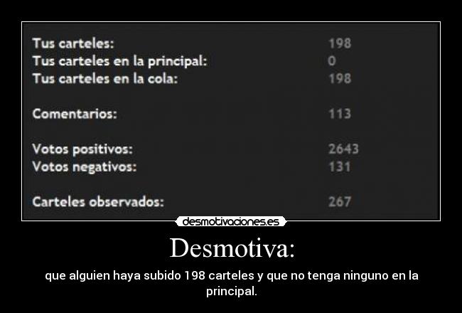 Desmotiva: - 