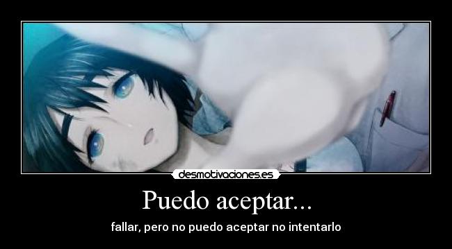 Puedo aceptar... -