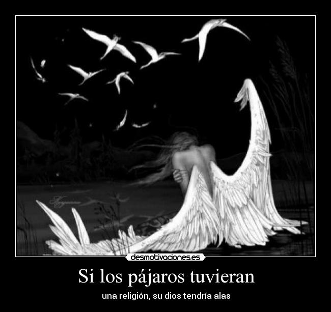 Si los pájaros tuvieran - una religión, su dios tendría alas