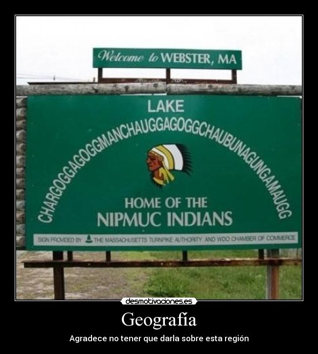 Geografía - Agradece no tener que darla sobre esta región