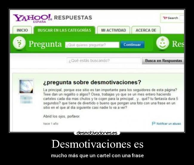 Desmotivaciones es - mucho más que un cartel con una frase
