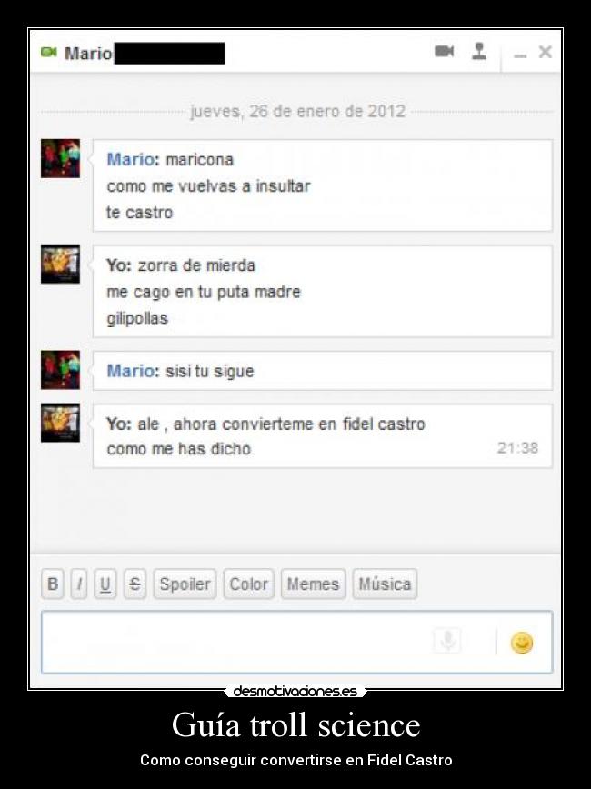 Guía troll science - Como conseguir convertirse en Fidel Castro