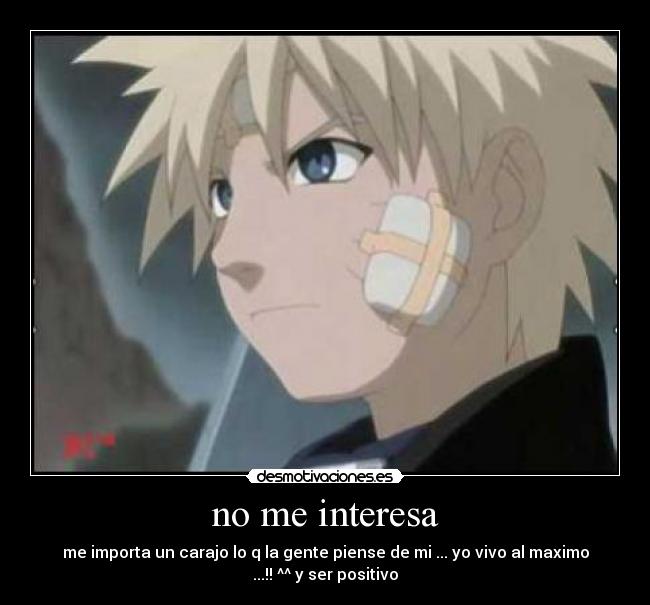 no me interesa - 
