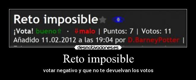 Reto imposible - 