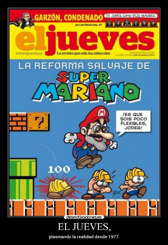 EL JUEVES, - plasmando la realidad desde 1977.