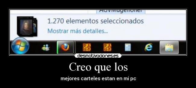 Creo que los -