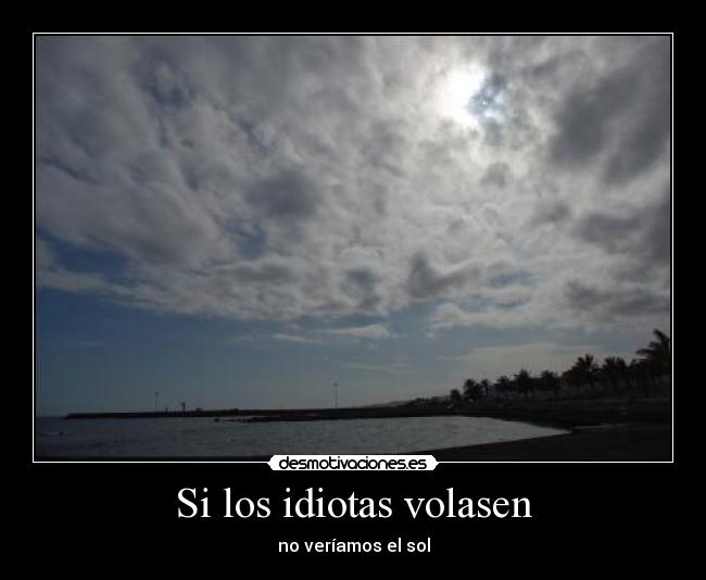 Si los idiotas volasen -