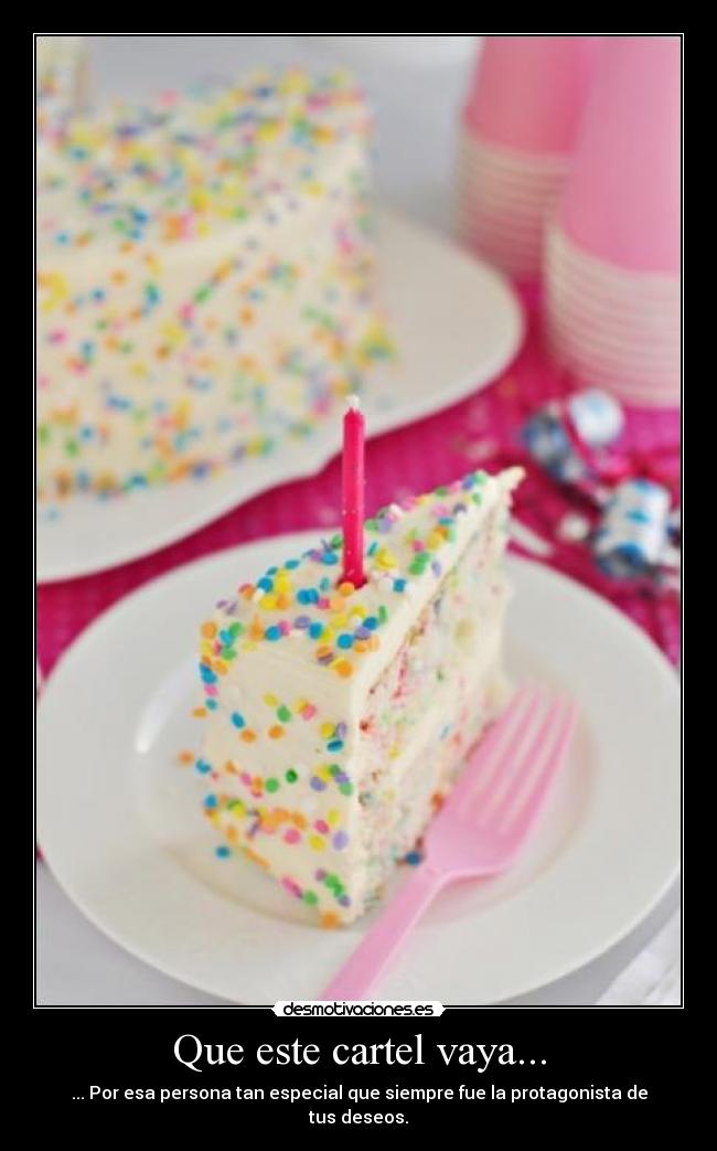 Que este cartel vaya... -