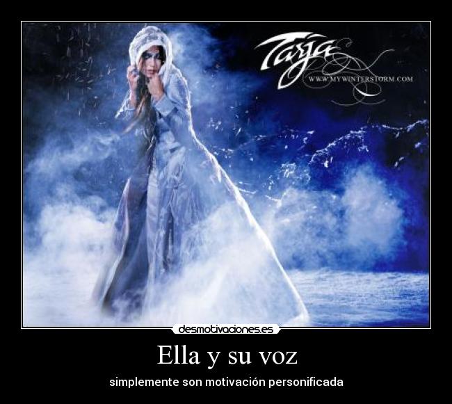 Ella y su voz - simplemente son motivación personificada
