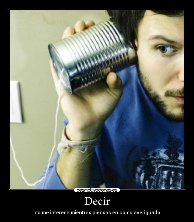 Decir -
