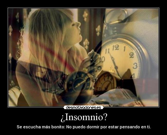 ¿Insomnio? -