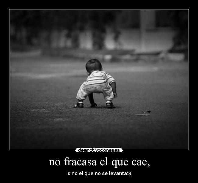 no fracasa el que cae, - 