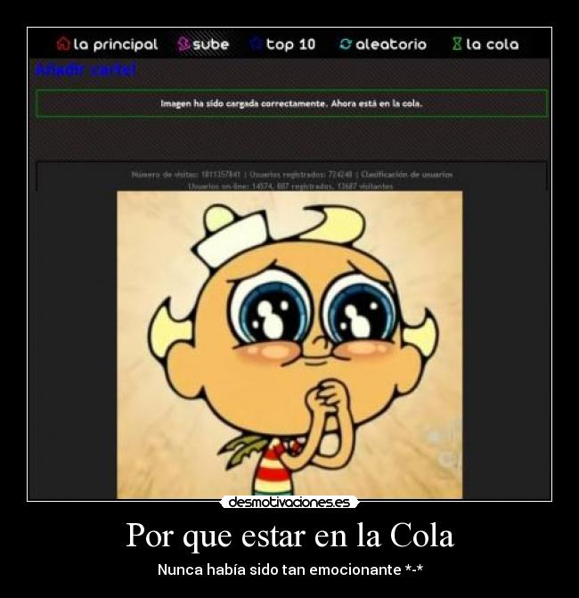 Por que estar en la Cola - Nunca había sido tan emocionante *-*