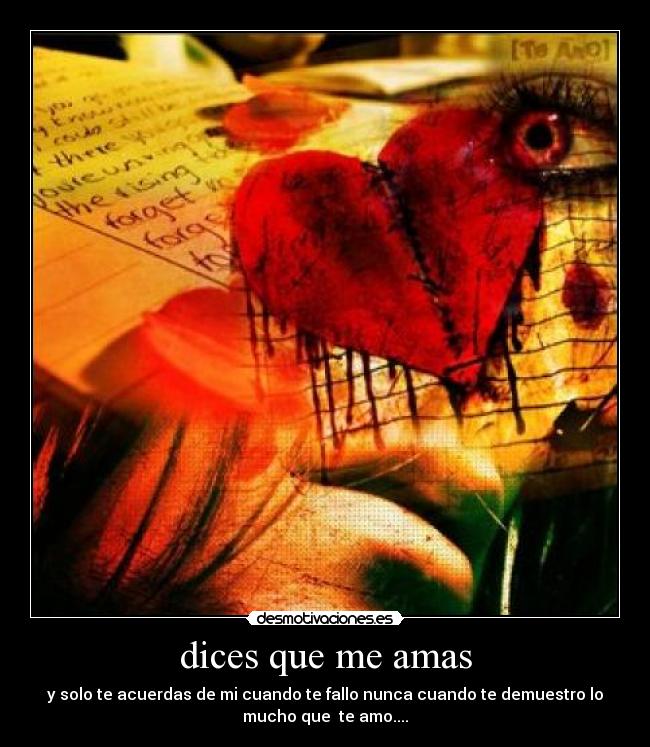 dices que me amas -