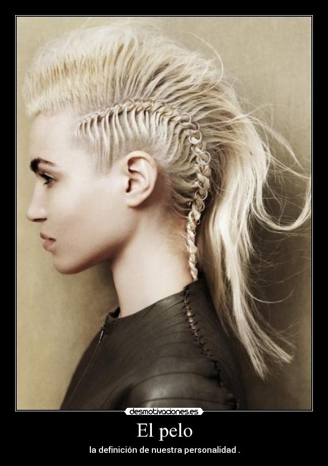 El pelo - la definición de nuestra personalidad .