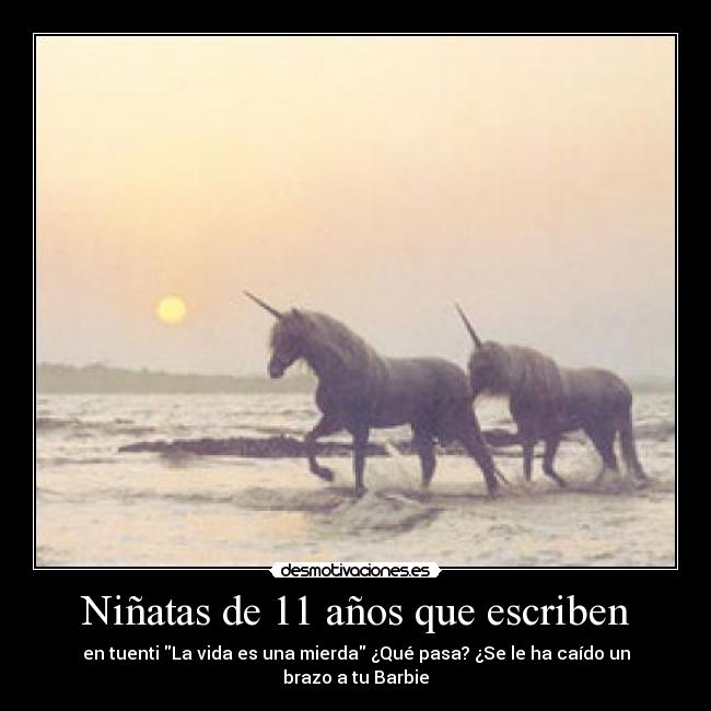 Niñatas de 11 años que escriben -