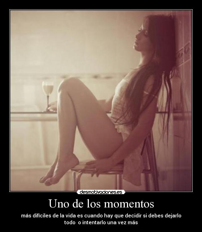 Uno de los momentos -