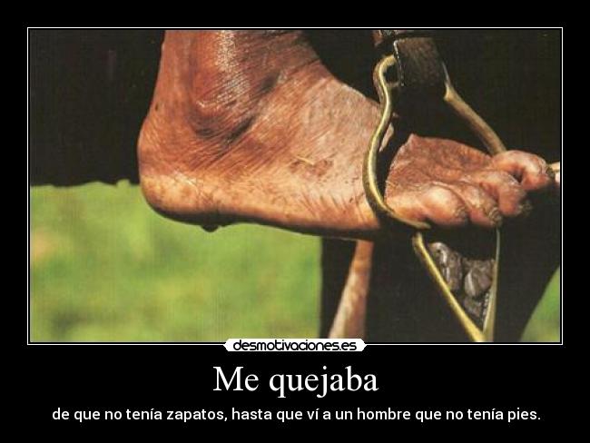 Me quejaba -