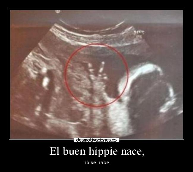 El buen hippie nace, - no se hace.
