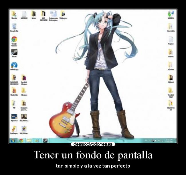 Tener un fondo de pantalla - tan simple y a la vez tan perfecto