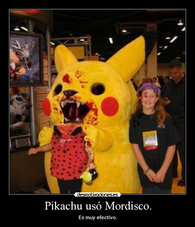 Pikachu usó Mordisco. - Es muy efectivo.
