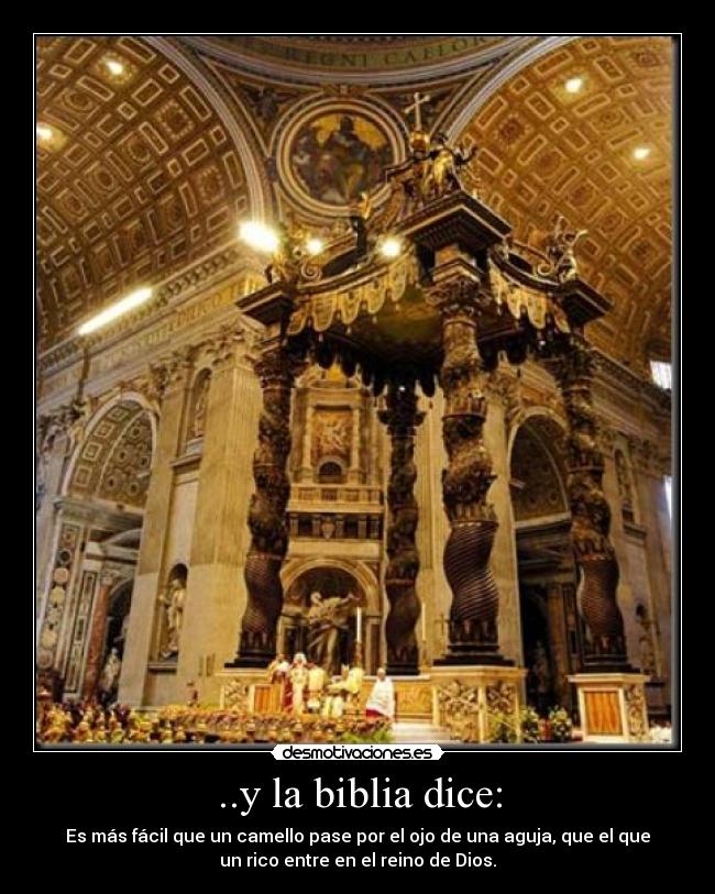 ..y la biblia dice: - 