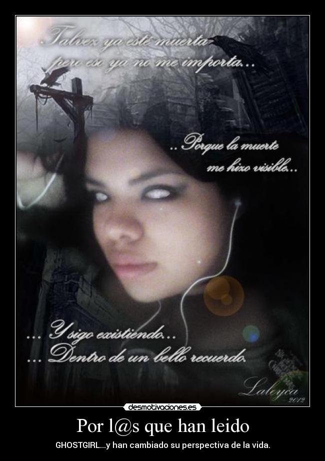 carteles ghostgirl desmotivaciones