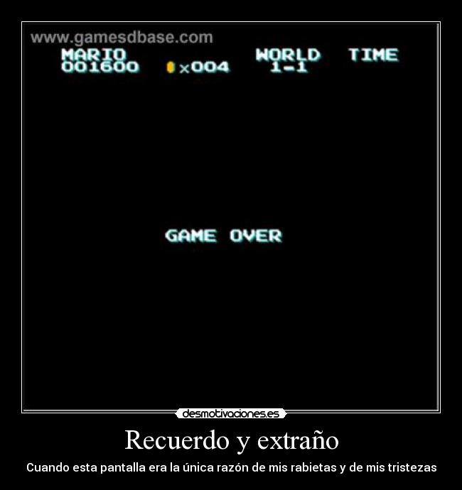 Recuerdo y extraño -