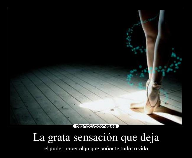 La grata sensación que deja - 