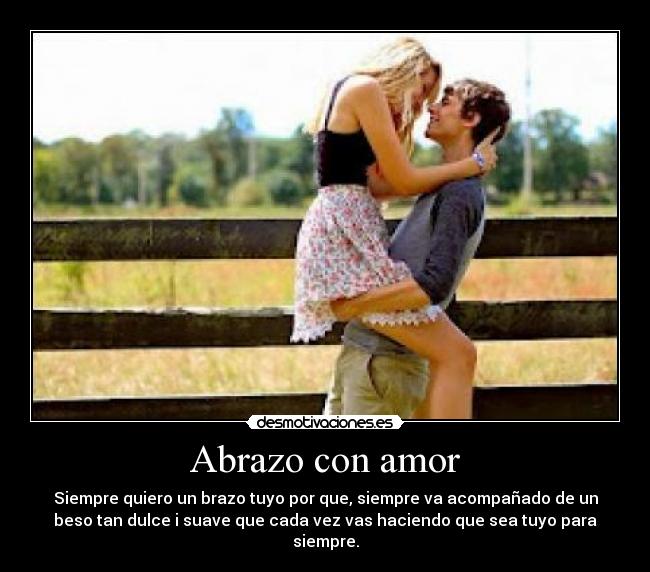 Abrazo con amor -