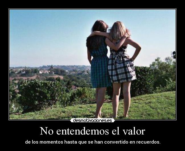 No entendemos el valor -