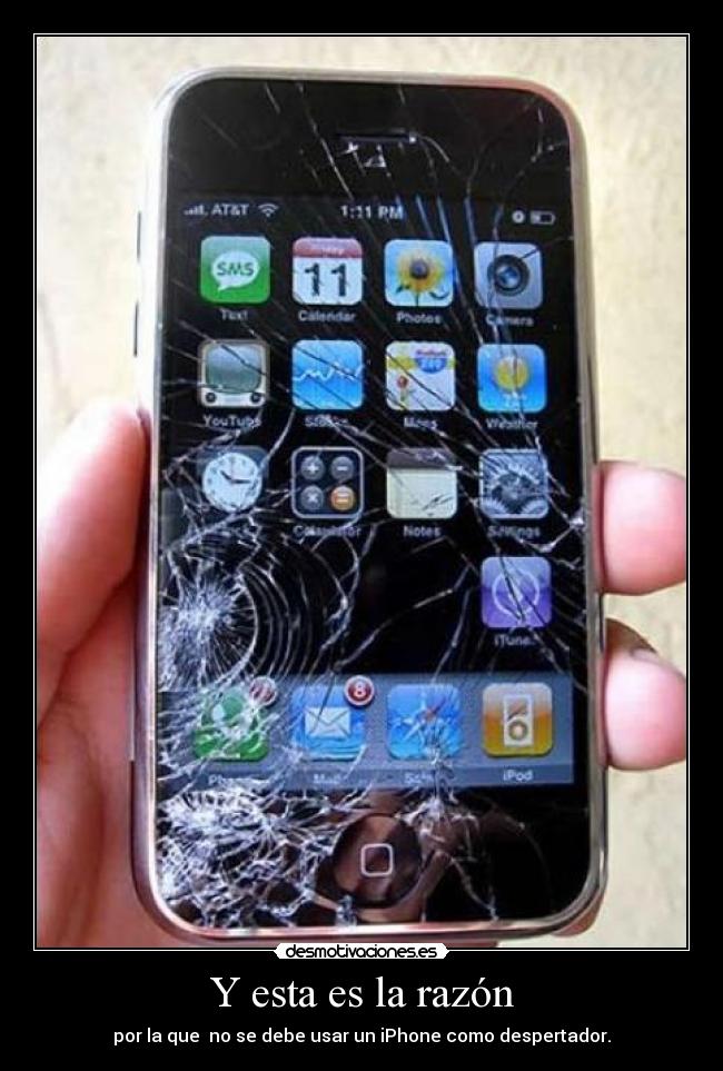 Y esta es la razón - por la que  no se debe usar un iPhone como despertador.