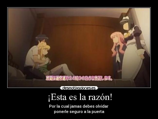 ¡Esta es la razón! - Por la cual jamas debes olvidar
ponerle seguro a la puerta