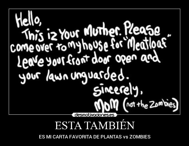 carteles zombies plantas desmotivaciones