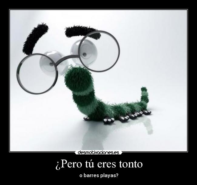 ¿Pero tú eres tonto -