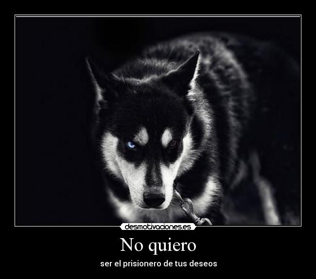 No quiero -