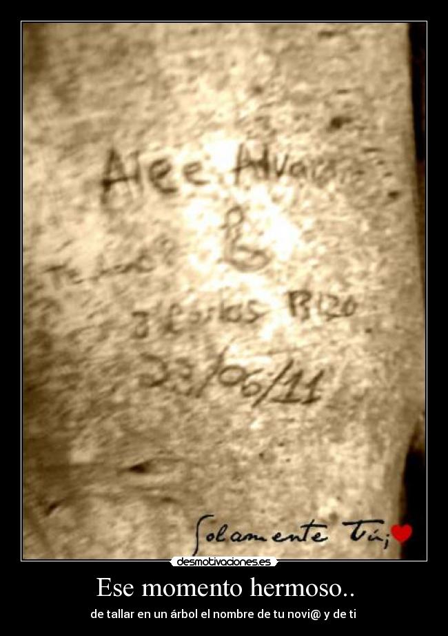 Ese momento hermoso.. -