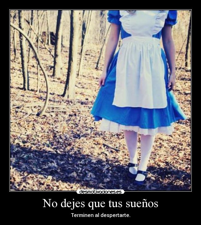 No dejes que tus sueños -