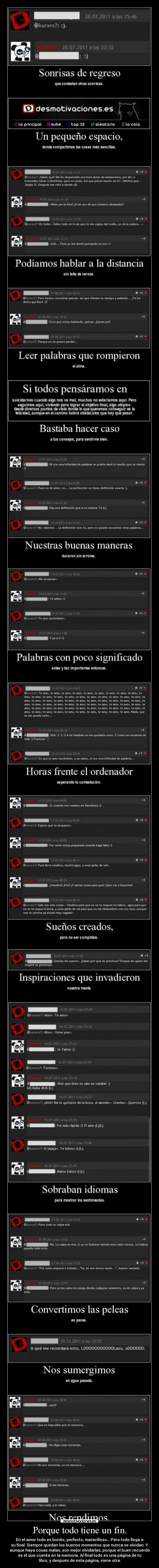 Porque todo tiene un fin. - 